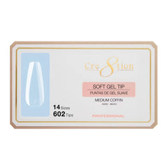 Cre8tion Soft Gel Tips - Coffin