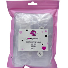 XXL Straight Flat Square Nail Tips (Bag)