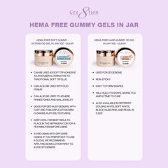 Cre8tion Hema Free Soft Gummy Gel in Jar - Clear