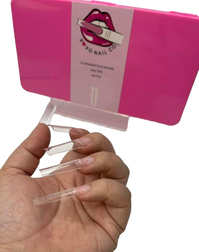 XL Straight Flat Square Nail Tips