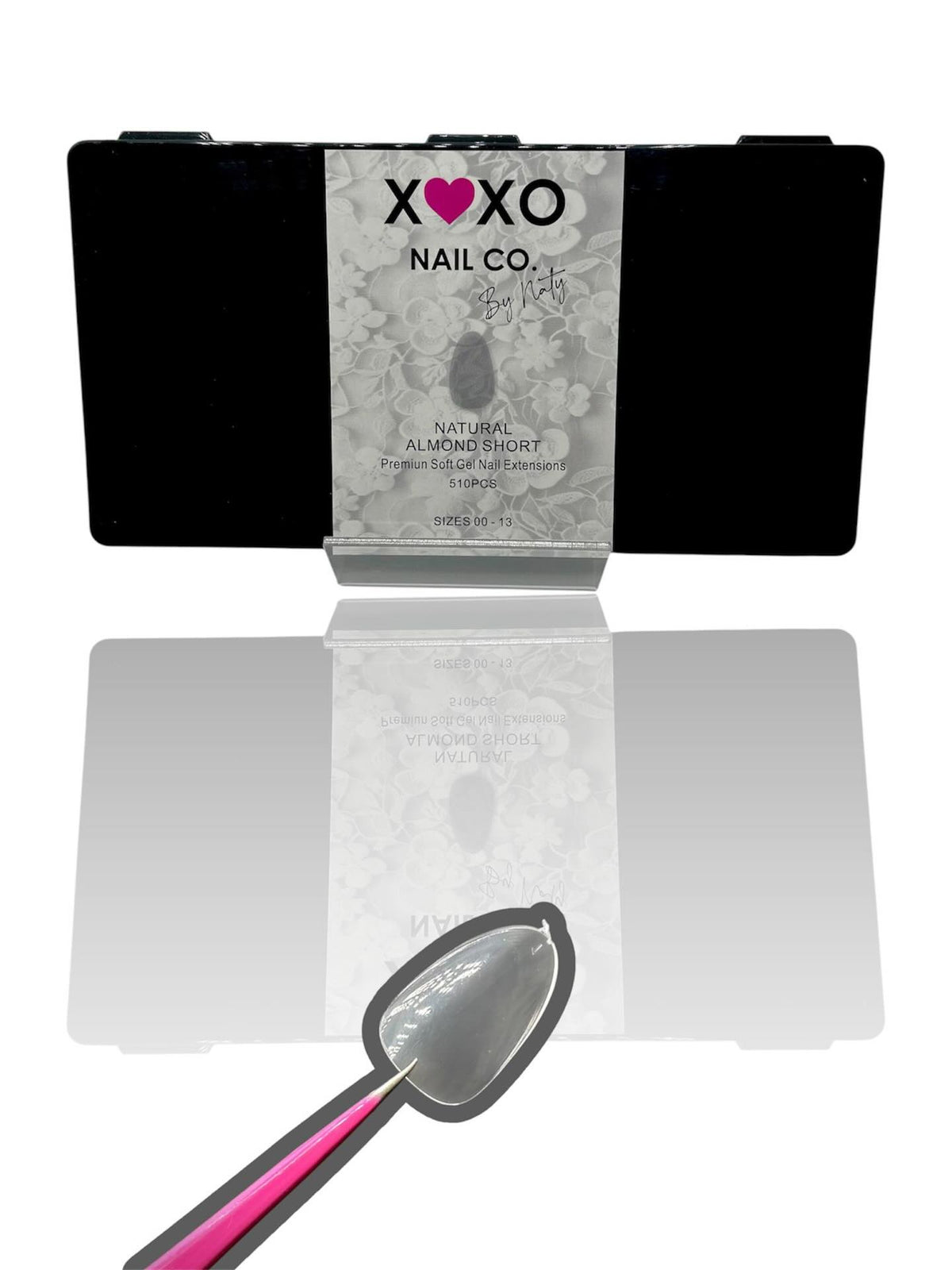 XOXO Natural Almond Short Soft Gel Tips