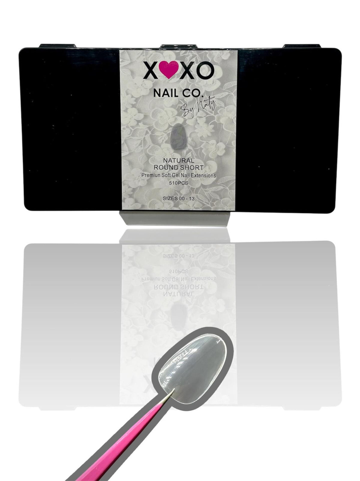 XOXO Natural Round Short Soft Gel Tips