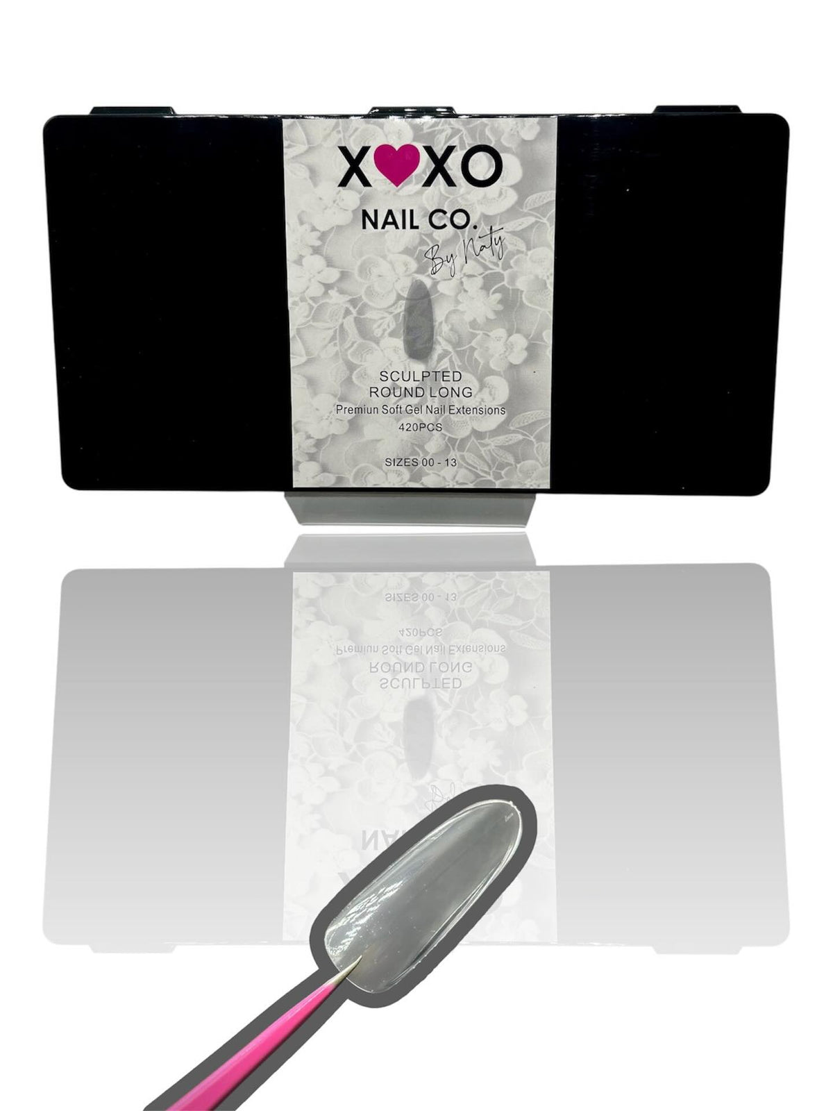 XOXO Sculpted Round Long Soft Gel Tips