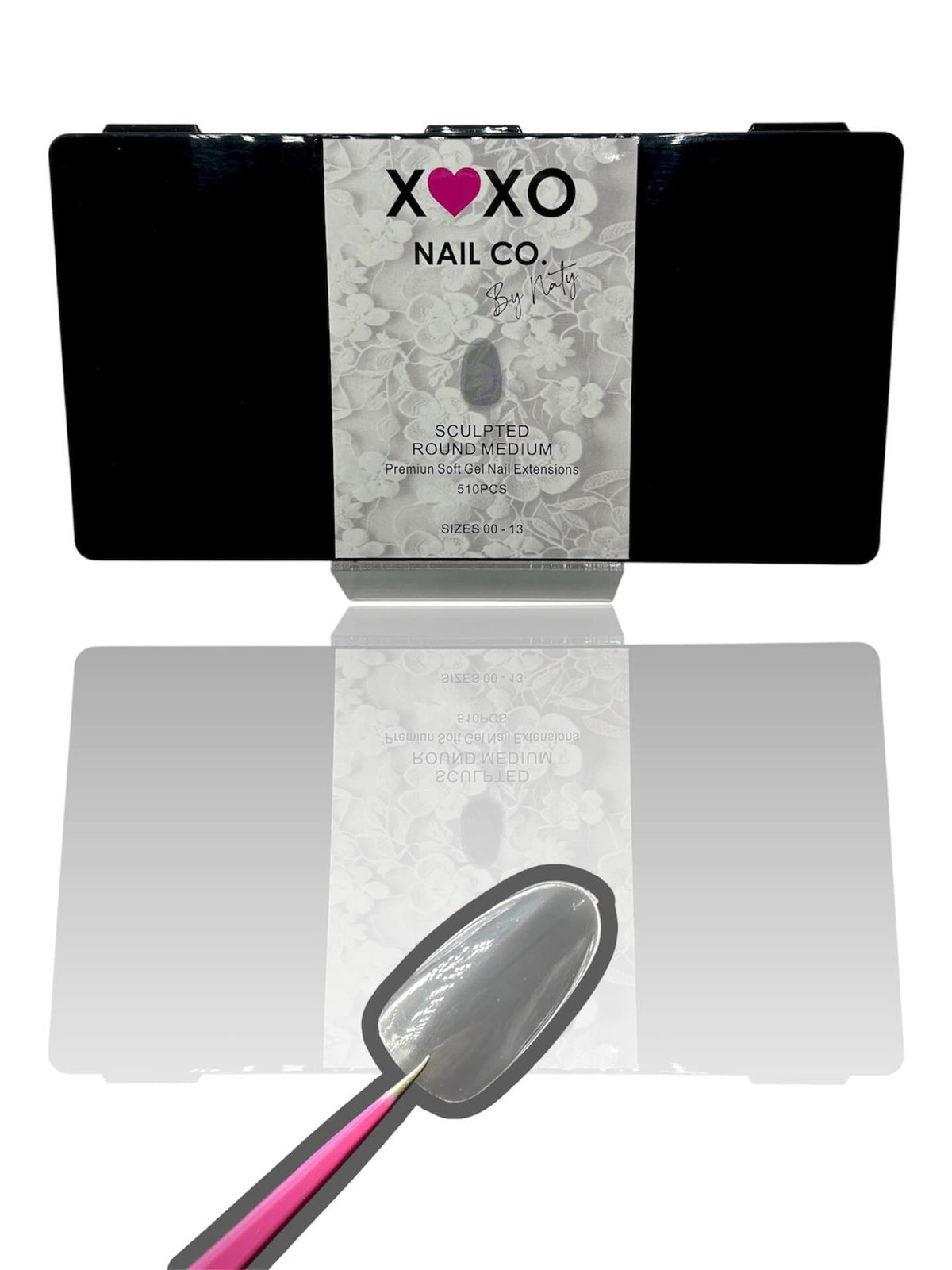 XOXO Sculpted Round Medium Soft Gel Tips