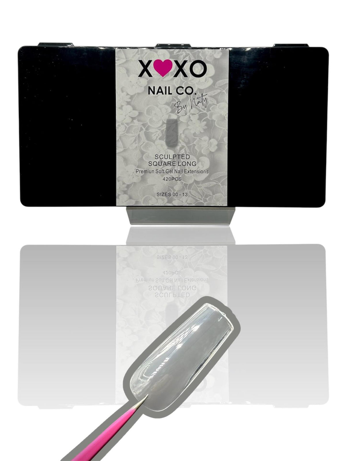 XOXO Sculpted Square Long Soft Gel Tips