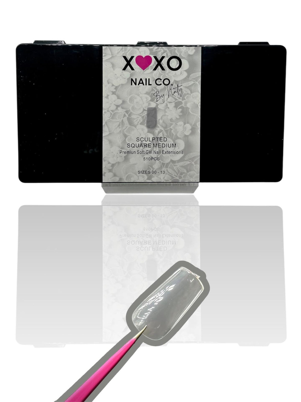 XOXO Sculpted Square Medium Soft Gel Tips
